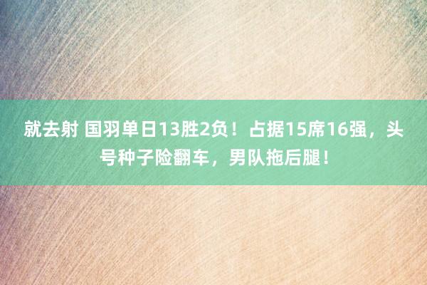 就去射 国羽单日13胜2负！占据15席16强，头号种子险翻车，男队拖后腿！
